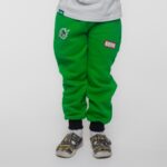 Zielone dziecięce spodnie dresowe Planeta Legia - 92