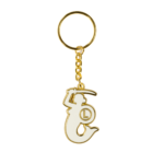 Biały brelok metalowy Syrenka 90/70 - Kolekcja Lucjana Brychczego