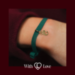 Bransoletka na zielonej wstążce Syrenka