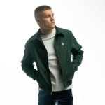 Zielona Kurtka Harrington z Syrenką - XS