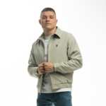 Beżowa Kurtka Harrington z Syrenką - XS