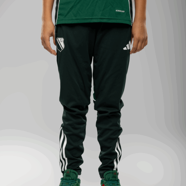 Spodnie zielone junior treningowe adidas Tiro 25 Legia Warszawa - JI6580