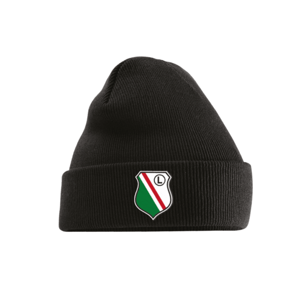 Czarna czapka zimowa LKE UEFA 2025/26 Legia Warszawa