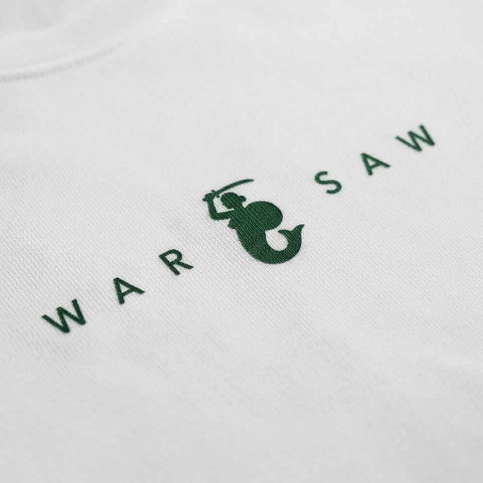 Biała Koszulka Legia Football Club Warsaw z Haftem Syrenki