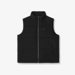 Czarny Bezrękawnik Z Haftem Syrenki - XS