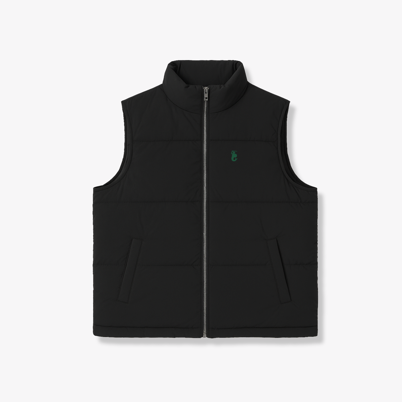 Czarny Bezrękawnik Z Haftem Syrenki