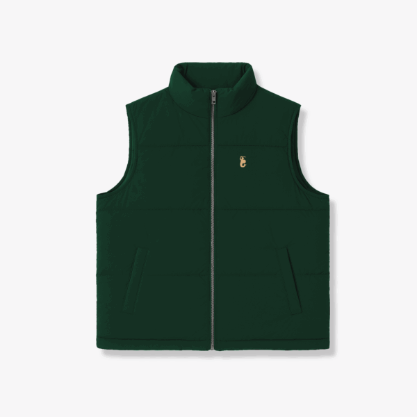 Zielony Bezrękawnik Z Haftem Syrenki