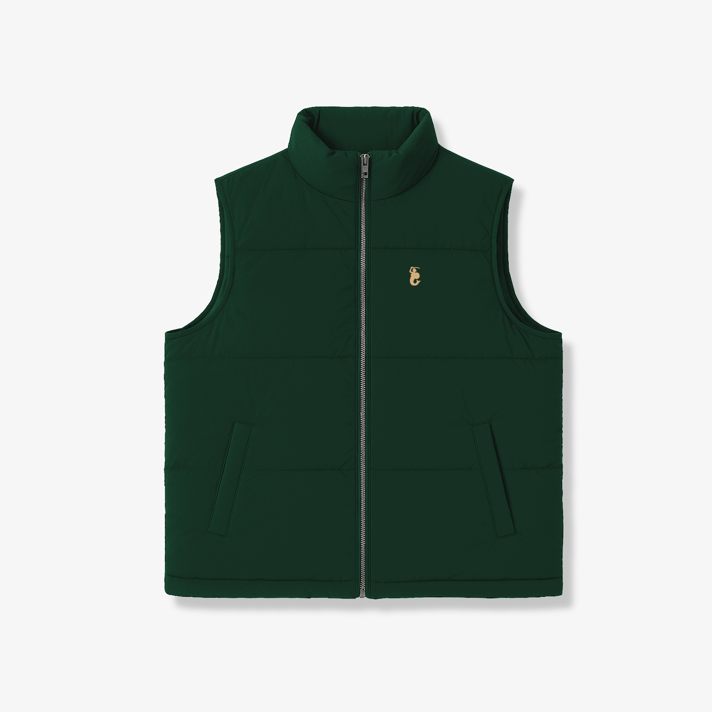 Zielony Bezrękawnik Z Haftem Syrenki