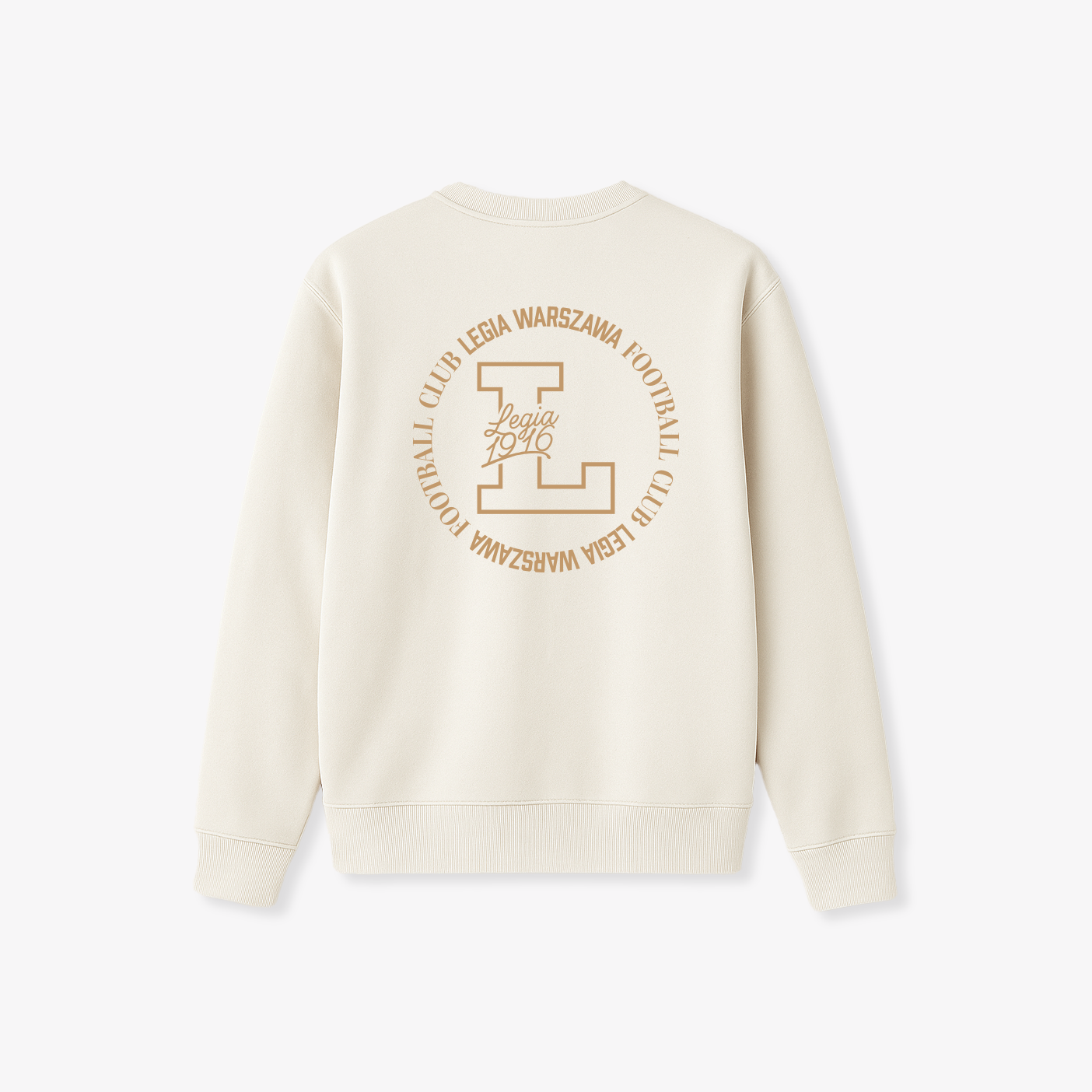 Kremowa Bluza Crewneck Football Club LW 1916