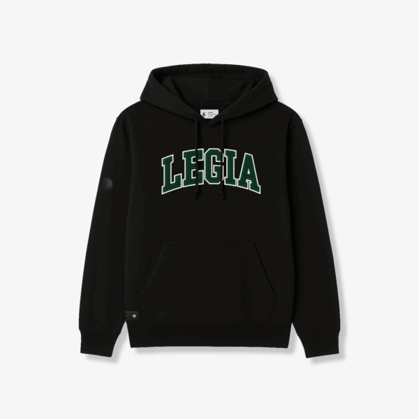 Czarna Bluza Hoodie Legia College