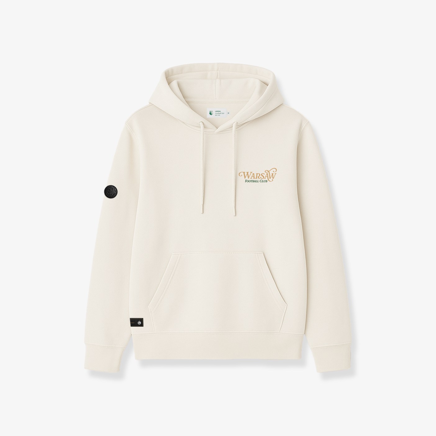 Beżowa bluza Warsaw Football Club z Syrenką