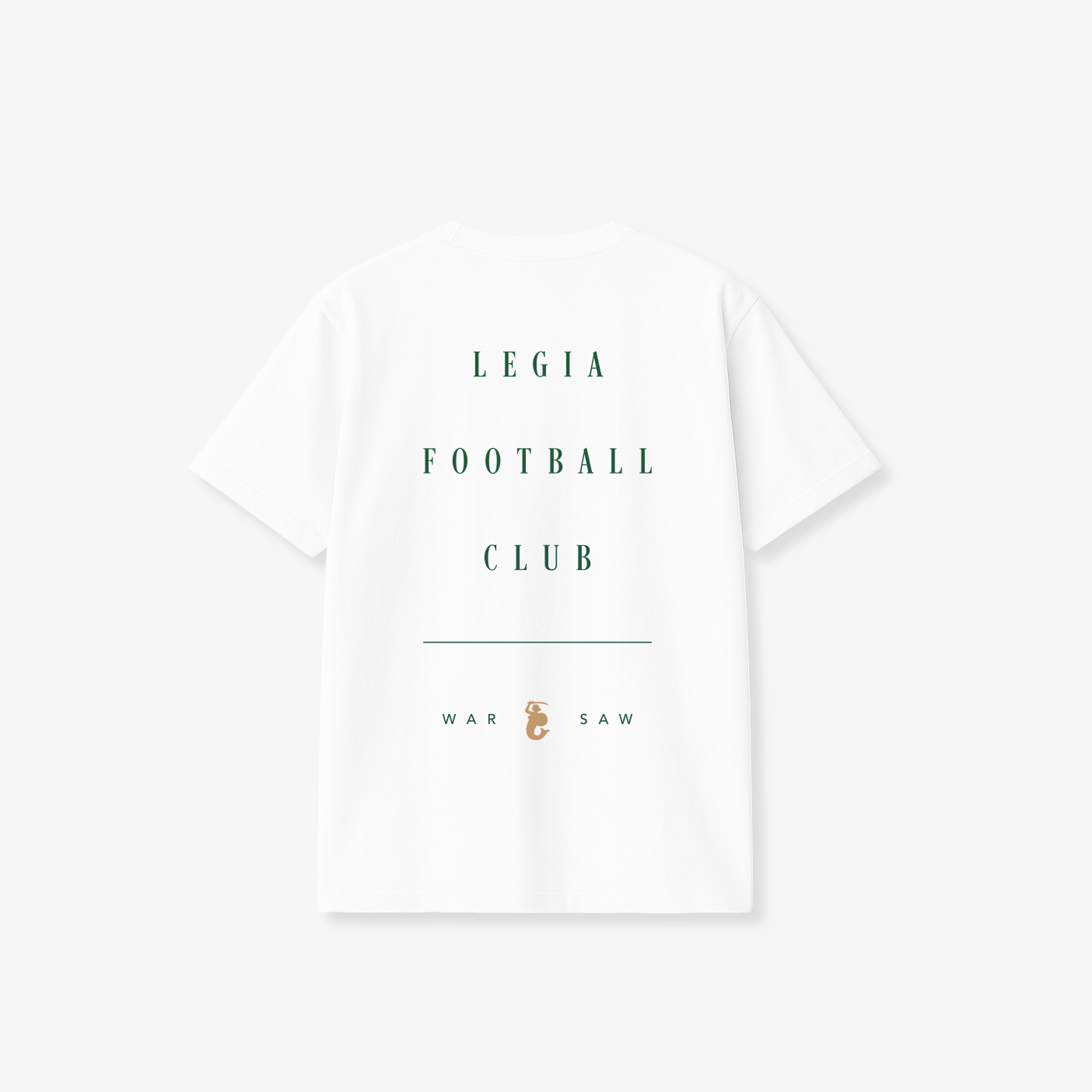 Biała Koszulka Legia Football Club Warsaw z Haftem Syrenki