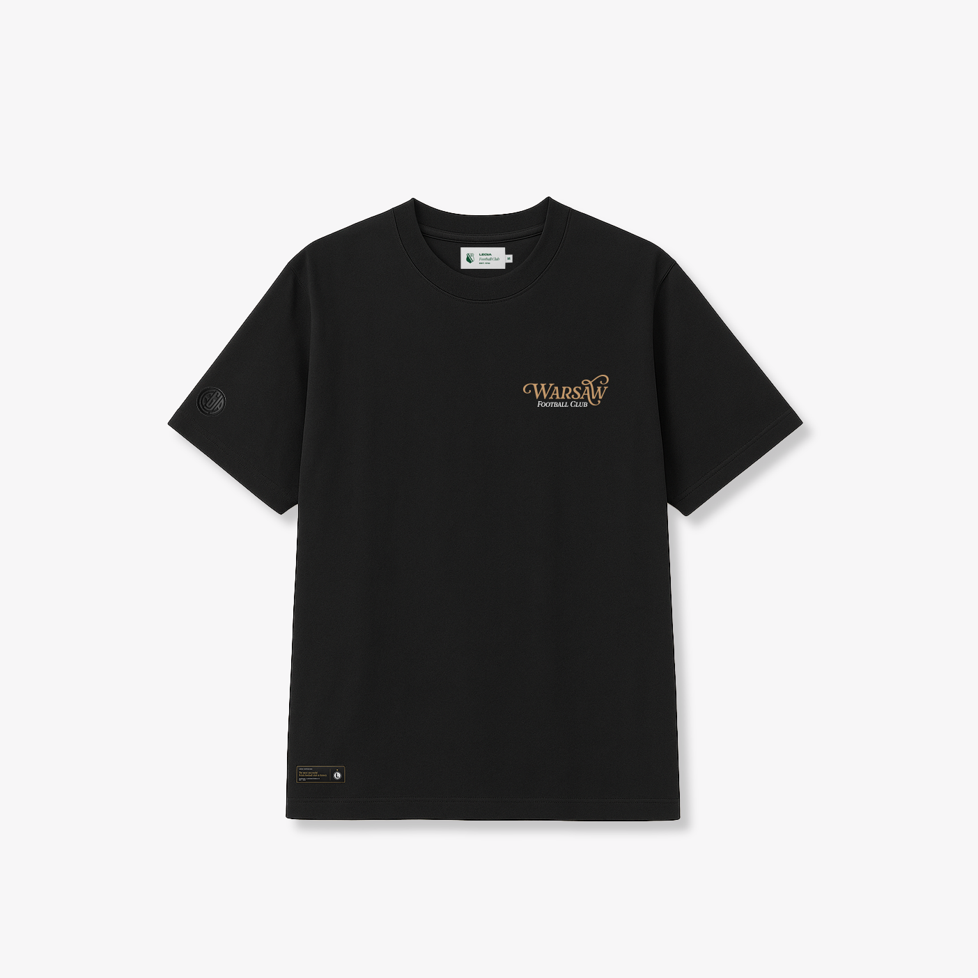 Czarna koszulka Warsaw Football Club 1916
