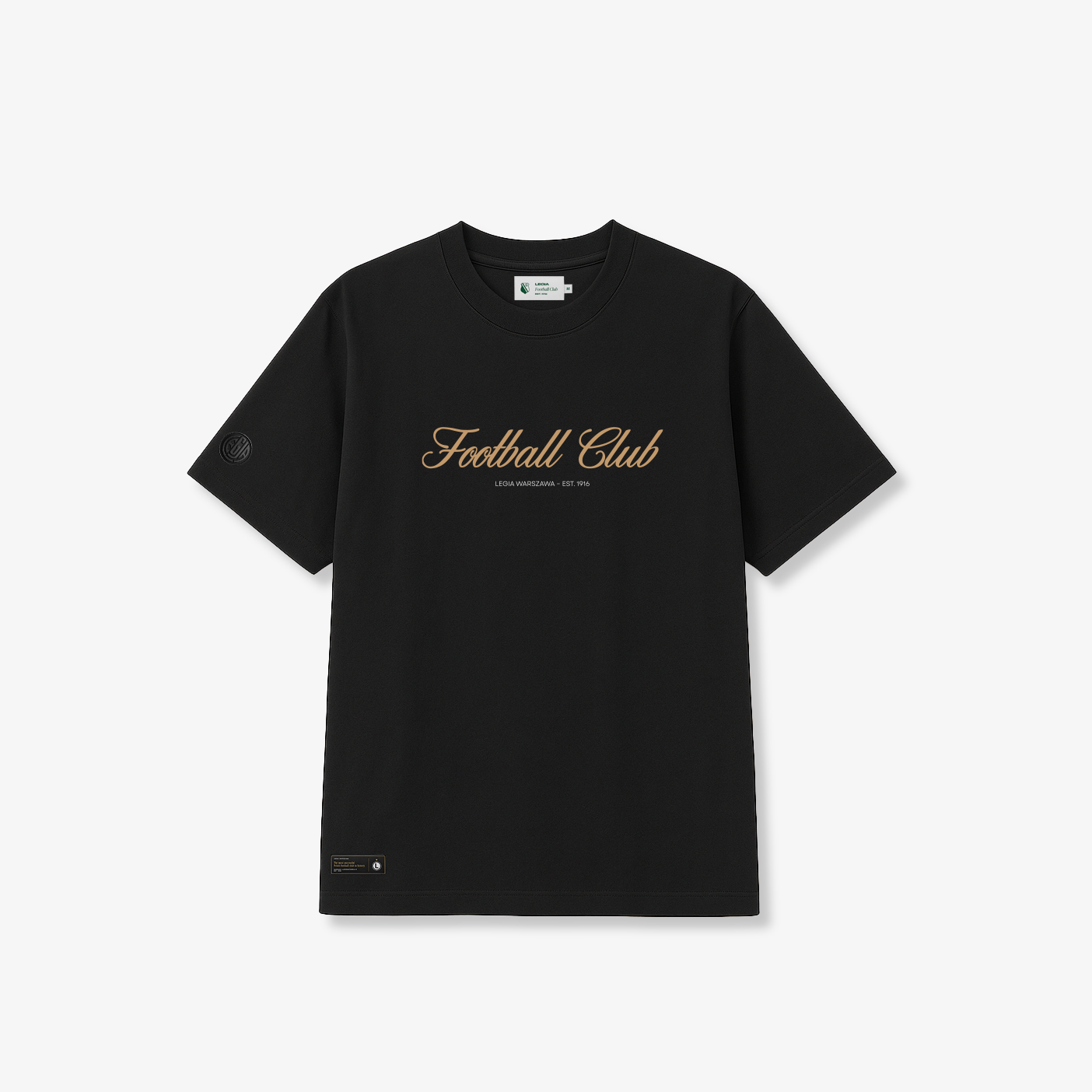 Czarna Koszulka Football Club Legia Warszawa est.1916