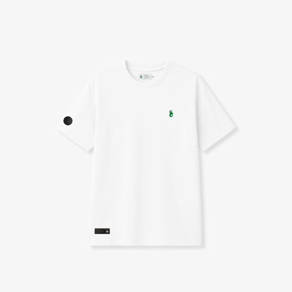 Biała Koszulka Football Club z Haftem Syrenki