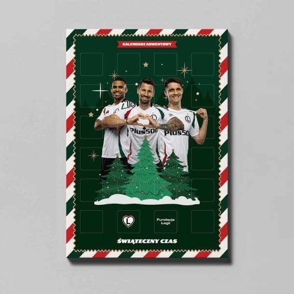 Kalendarz Adwentowy z Czekoladkami – Piłkarze x Fundacja Legii