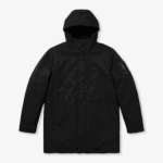 Długa czarna kurtka zimowa Syrenka 1916 - XS