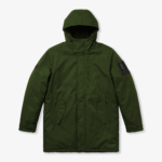 Długa zielona kurtka zimowa Syrenka 1916 - XS