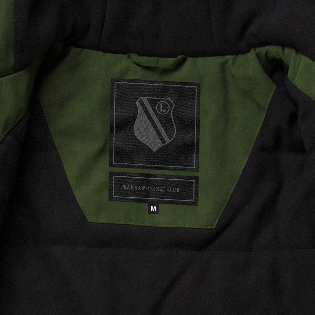 Długa zielona kurtka zimowa Syrenka 1916