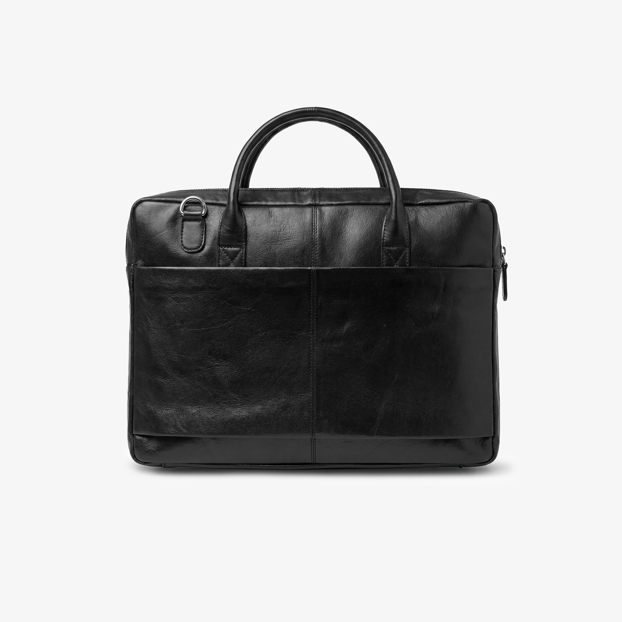 Czarna skórzana Torba na laptopa Legia Warszawa