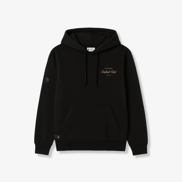 Czarna Bluza z Kapturem Football Club