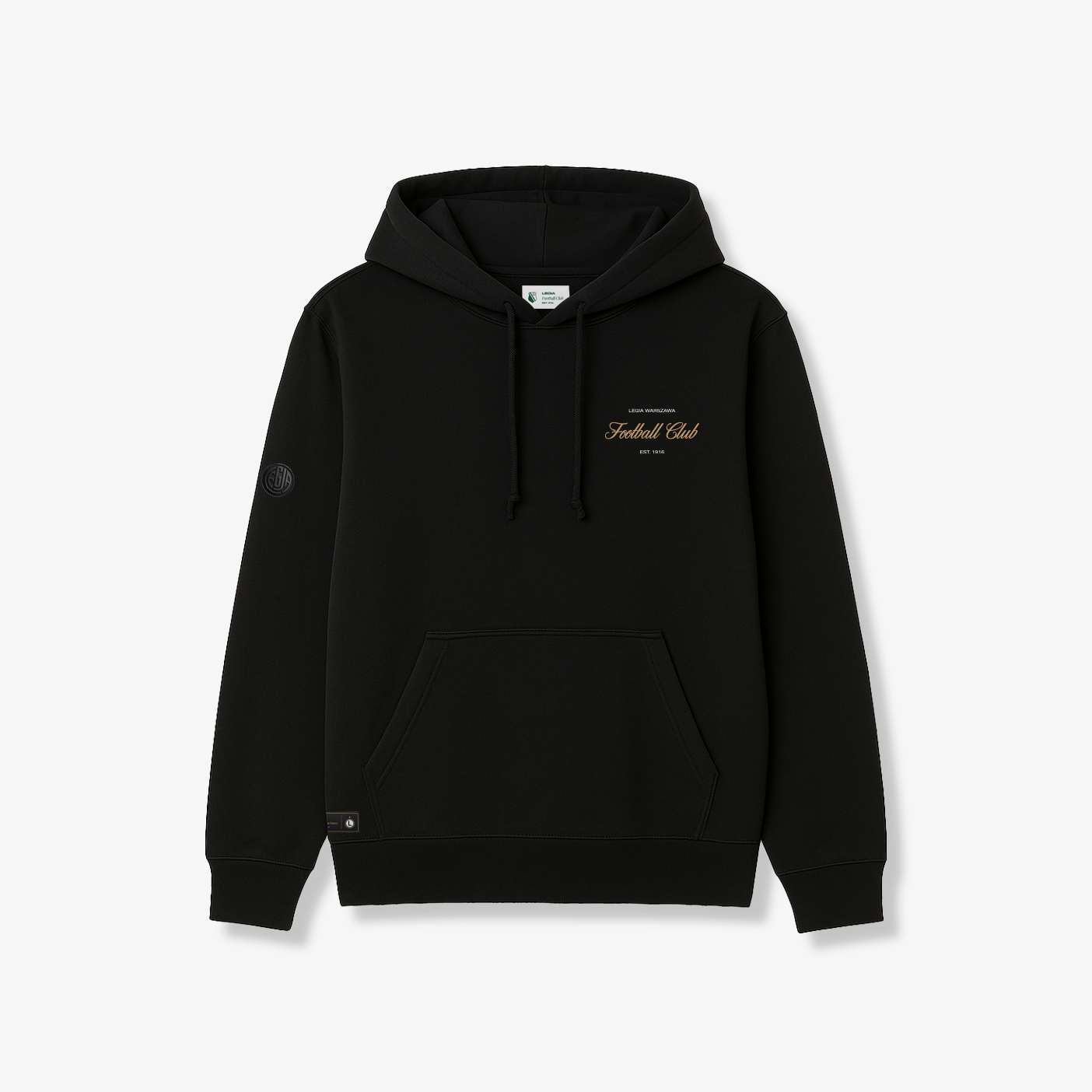 Czarna Bluza z Kapturem Football Club