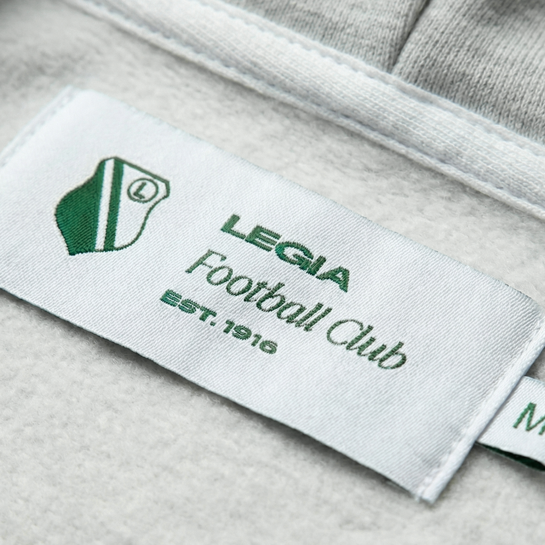 Szara Bluza Half-Zip z Syrenką