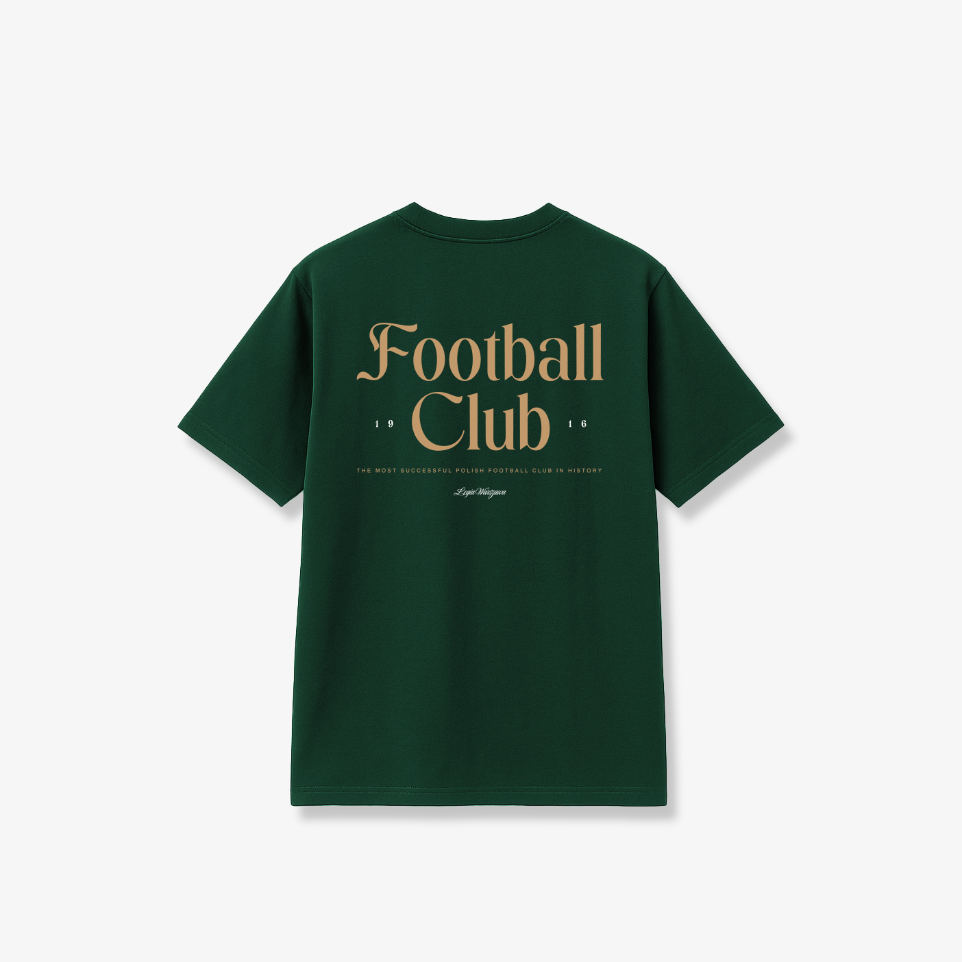 Zielona Koszulka Basic ze Złotą Syrenką Football Club