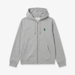 Szara Bluza Rozpinana z Kapturem – Złota Syrenka - XS