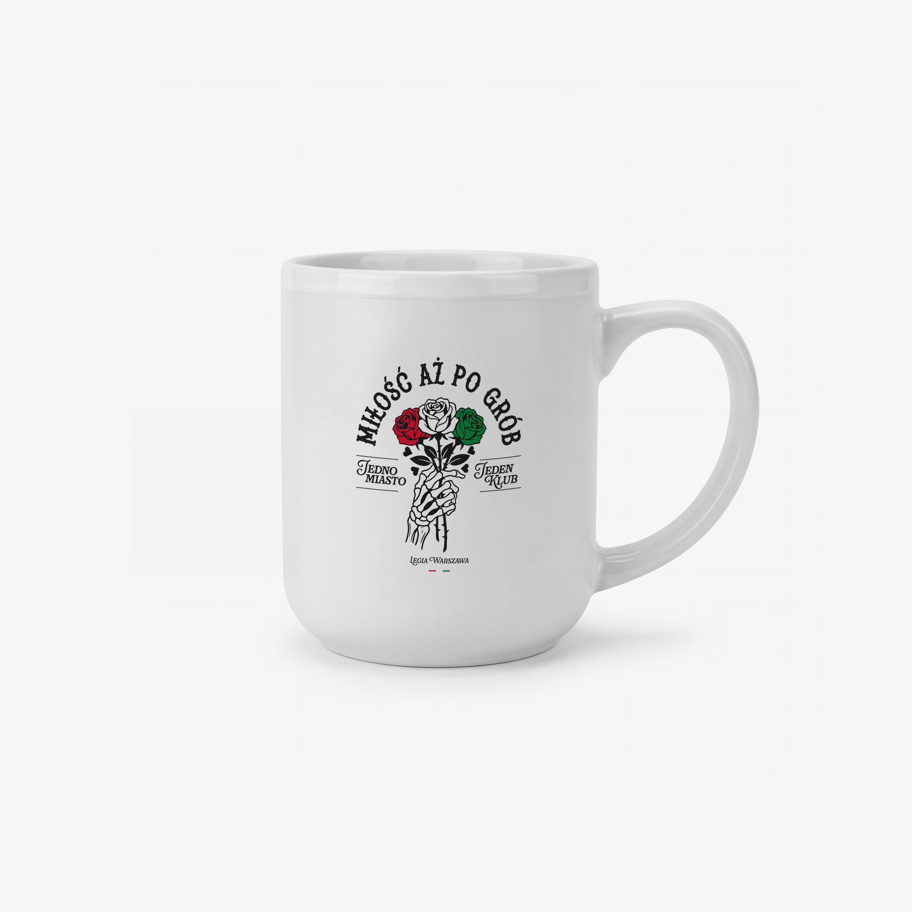 Duży kubek Miłość aż po grób Legia Warszawa