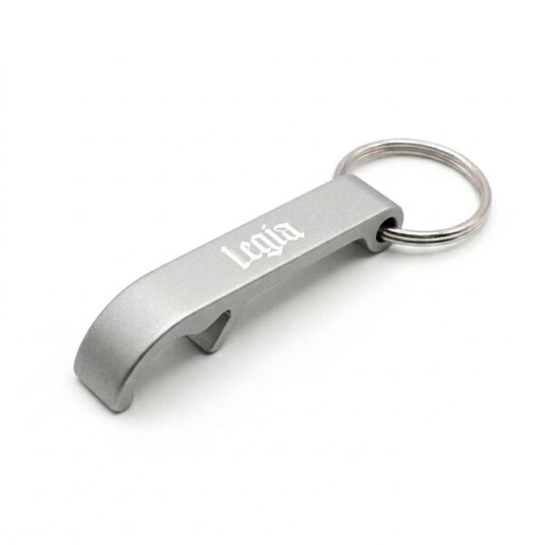 Biały brelok otwieracz