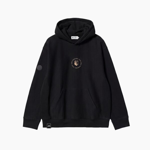 Czarna Bluza z Kapturem Circle Legia Warszawa 1916