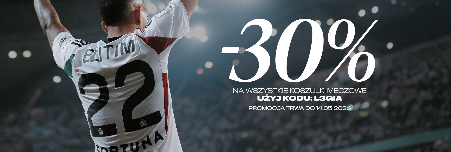 -30% na koszulki meczowe