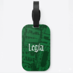 Zielona adresatka do walizki Legia