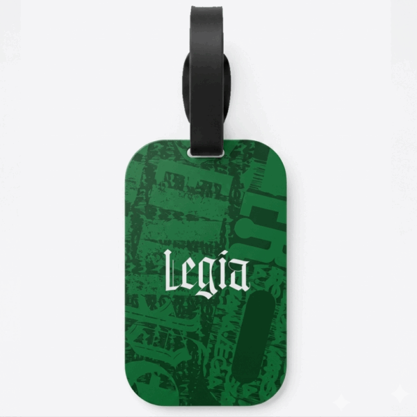 Zielona adresatka do walizki Legia