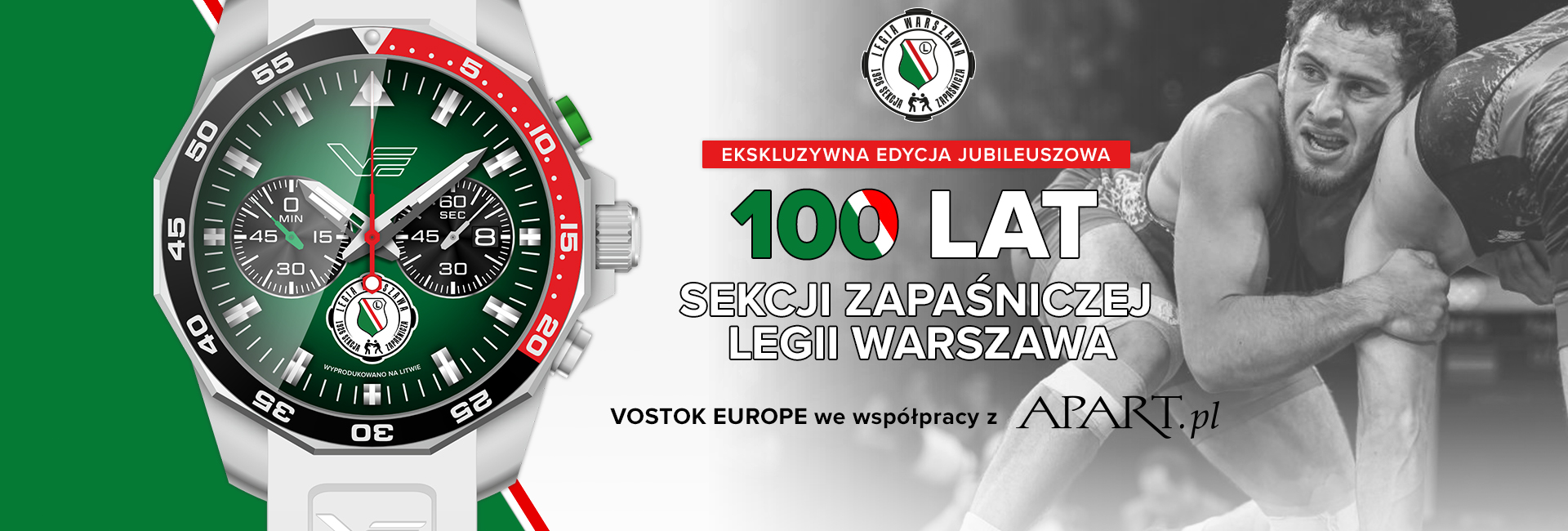 Zegarek 100 Lat Sekcji Zapaśniczej