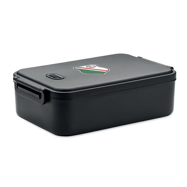 Czarny Lunchbox z Herbem Legii Warszawa