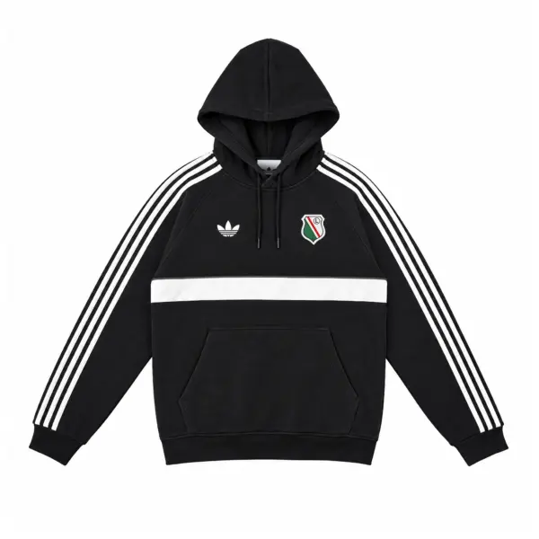Czarna bluza z kapturem adidas Originals Legia Warszawa Herb - KZ2384