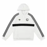 Biała bluza z kapturem adidas Originals Legia Warszawa eLka - KZ2385 - L
